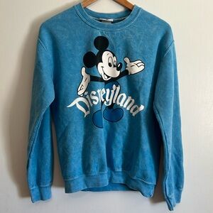 Vintage Disney blue acid washed sweatshirt womens small